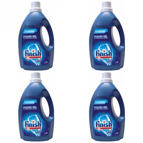 4 x Finish 1,5L Power Geschirrsplmittel Splmaschinen Gel Flasche