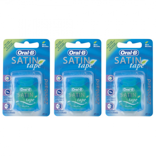 3 x Oral-B Satin-Tape 25 Meter