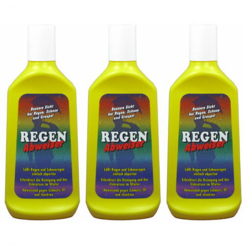 3 x Regenabweiser 250ml - gelb