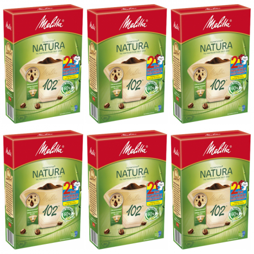 6 x Melitta Natura 102 80 Stck