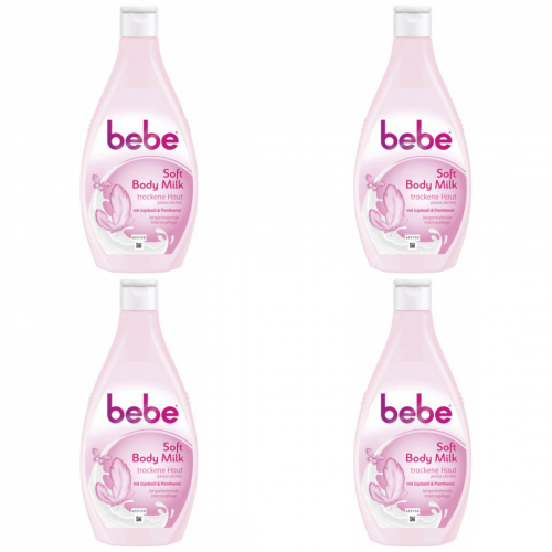 4 x bebe soft body milk 400ml Flasche