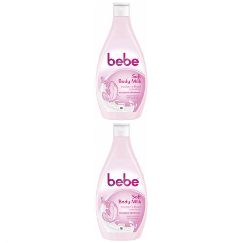 2 x bebe soft body milk 400ml Flasche