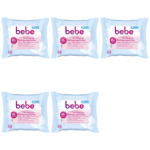 5 x bebe pfleg. Reinigungstuch 7er