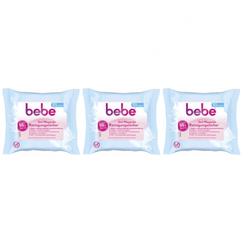 3 x bebe pfleg. Reinigungstuch 7er
