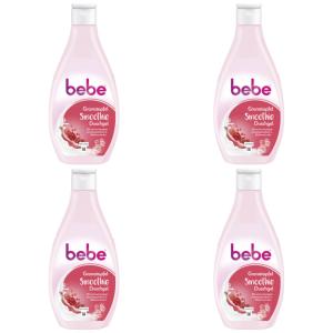 4 x Bebe Smoothie Duschgel Granatapfel Cremige Pflegedusche 250ml Flasche