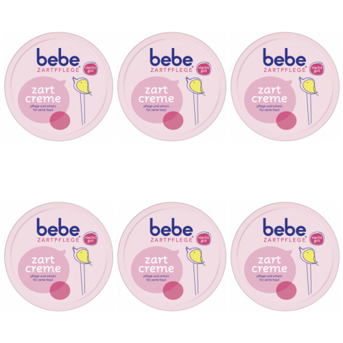 6 x Bebe Zartpflege Zartcreme Gesichtscreme Hautpflege 150ml