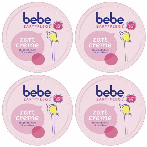 4 x Bebe Zartpflege Zartcreme Gesichtscreme Hautpflege 150ml