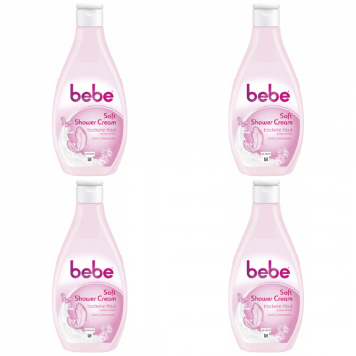 4 x Bebe Soft Shower Cream Cremedusche Pflegedusche 250ml Flasche