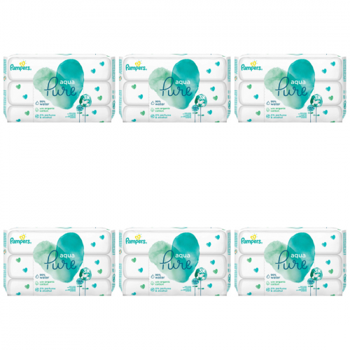 Pampers Aqua Pure Feuchttcher 6 x 144 Stck