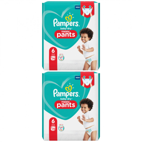 Pampers Baby Dry Pants Gr.6 2 x 24 Stück