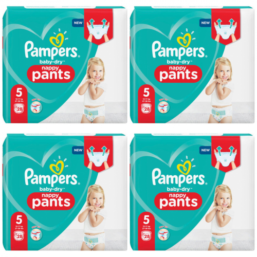 Pampers Baby Dry Pants Gr.5 4 x 28 Stück