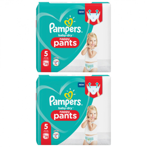 Pampers Baby Dry Pants Gr.5 2 x 28 Stück