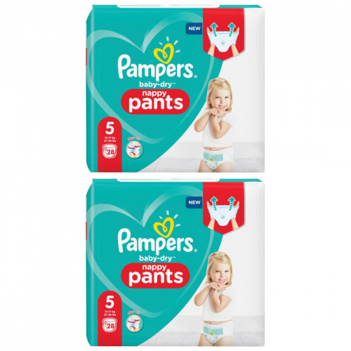 Pampers Baby Dry Pants Gr.5 2 x 28 Stck