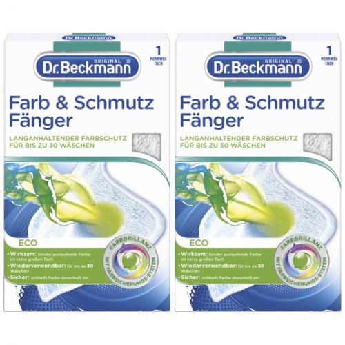 2 x Dr. Beckmann Farb & Schmutzfnger Farbschutz Eco Mehrwegtuch 1 Stck