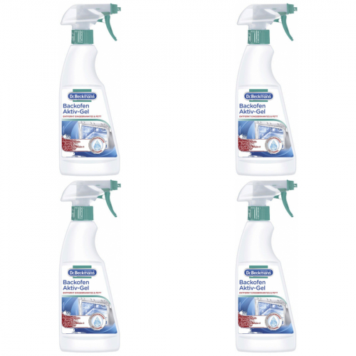 4 x Dr.Beckmann Backofen Gel 375ml Flasche