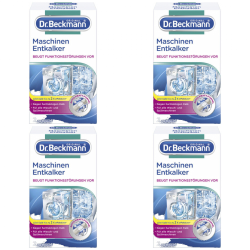 4 x Dr.Beckmann Maschinen Entkalker 2x50g