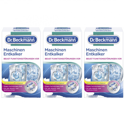 3 x Dr.Beckmann Maschinen Entkalker 2x50g