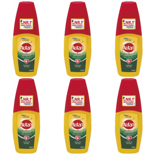 6 x Autan protectionplus Zeckenschutz 100ml