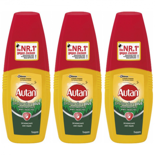 3 x Autan protectionplus Zeckenschutz 100ml