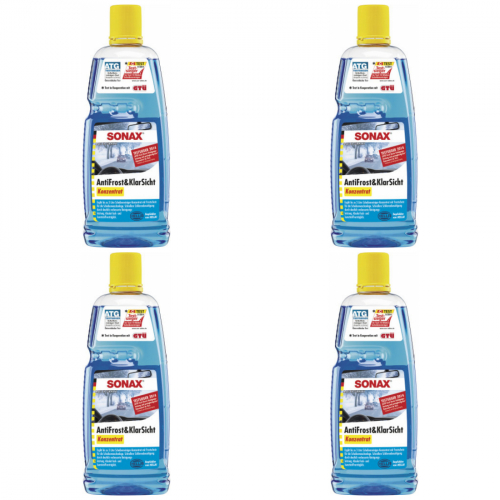 4 x Sonax Antifrost & Klarsicht 1L Konzentrat