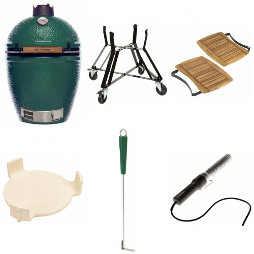 Big Green Egg Large inkl. Mover, Tisch, ConvEGGtor, Ascheschieber, Looftlighter