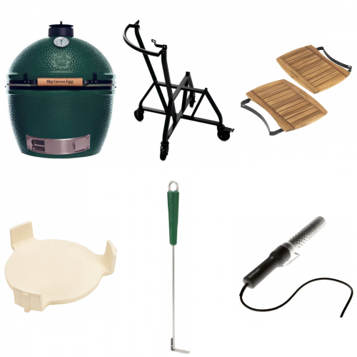 Big Green Egg Gre XL mit Handler, ConvEGGtor, Tisch, Ascheschieber, Looftlighter