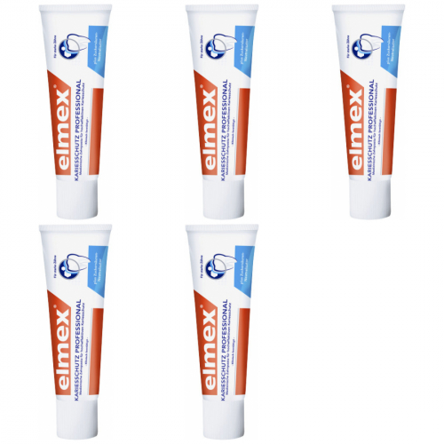 5 x Elmex Karriesschutz Professional 75ml Tube