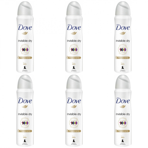 Dove Invisible Dry Anti-Transpirant Deodorant 6 x 150 ml