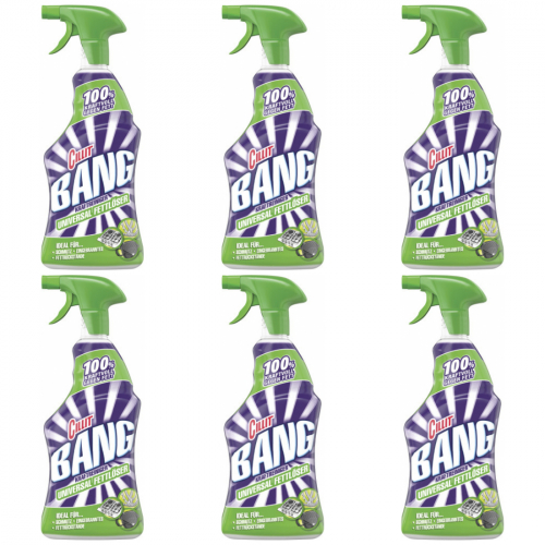 6 x Cillit Bang Kraftreiniger Universal-Fettlser 750ml Flasche