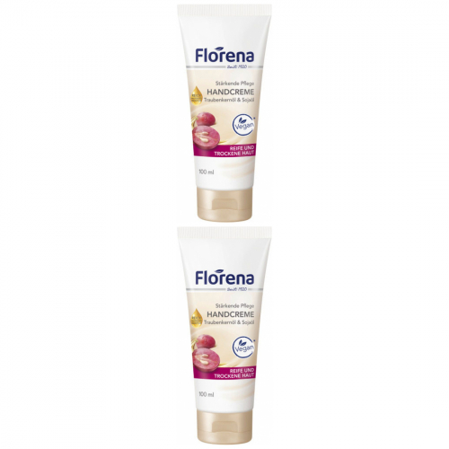 2 x Florena Handcreme mit Traubenkernl 100ml