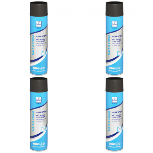 4 x LaLigne Haarspray Halt + Form Extra Stark 400ml