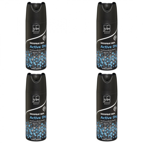 4 x LaLigne Deospray Men Active Dry 200ml