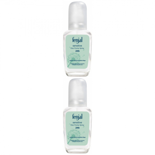2 x fenjal deo pumpspray sensitive 75ml