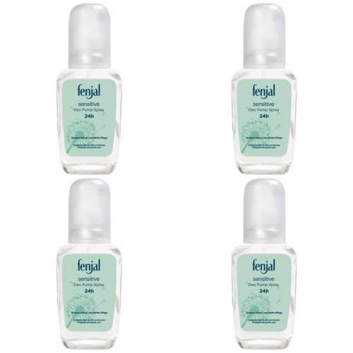 4 x fenjal deo pumpspray sensitive 75ml