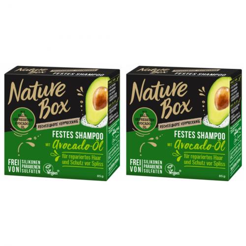 2 x Nature Box Festes Shampoo Avocado 85g