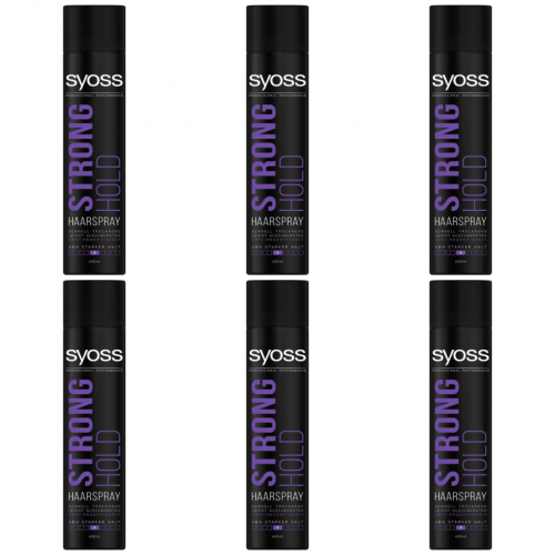 6 x Syoss Strong Hold Haarspray Haltegrad 3 400 ml