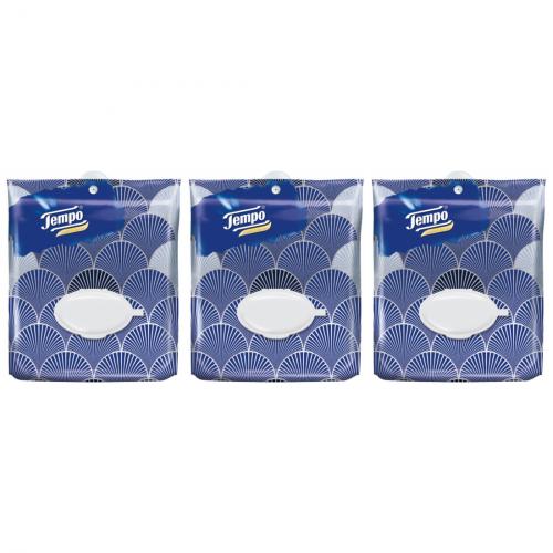 3 x Tempo Feuchtes Toilettenpapier Design Edition Komfortbeutel 40 Tcher