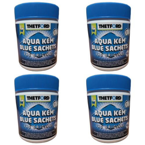 4 x Aqua Kem Blue Sachets 15 Stck  Toilette Camping Wohnmobil 