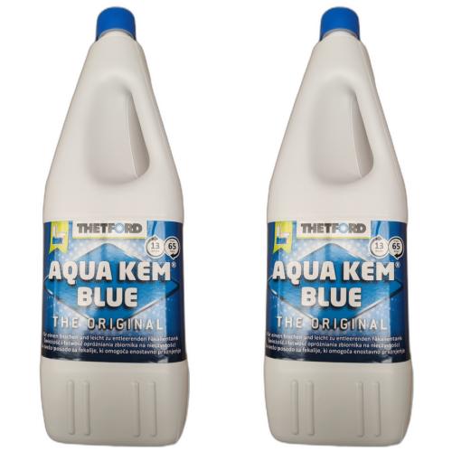 2 x Thetford Aqua Kem Blue Sanitrflssigkeit WC Zusatz 2 Liter