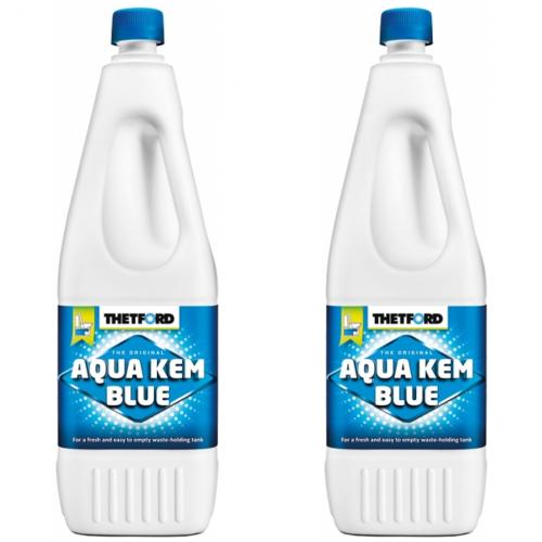 2 x Thetford Aqua Kem Blue Sanitrflssigkeit WC Zusatz 2 Liter