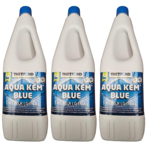 3 x Thetford Aqua Kem Blue Sanitrflssigkeit WC Zusatz 2 Liter