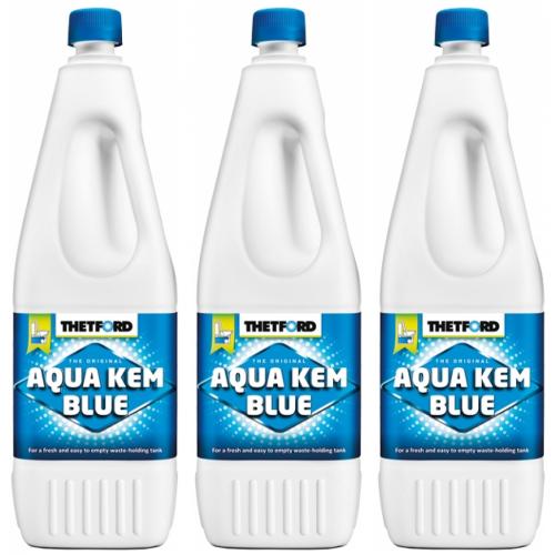 3 x Thetford Aqua Kem Blue Sanitrflssigkeit WC Zusatz 2 Liter