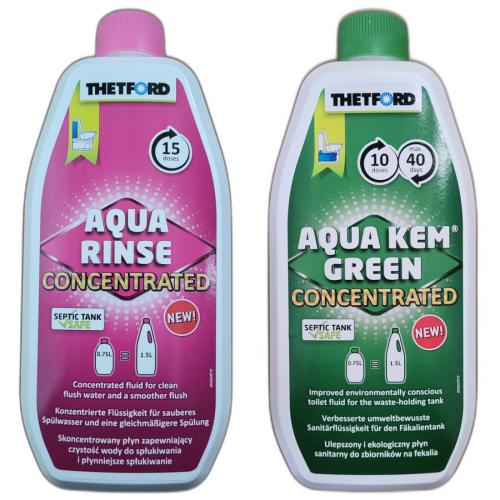 Thetford Aqua Rinse Konzentrat 750ml Kem Green 750ml