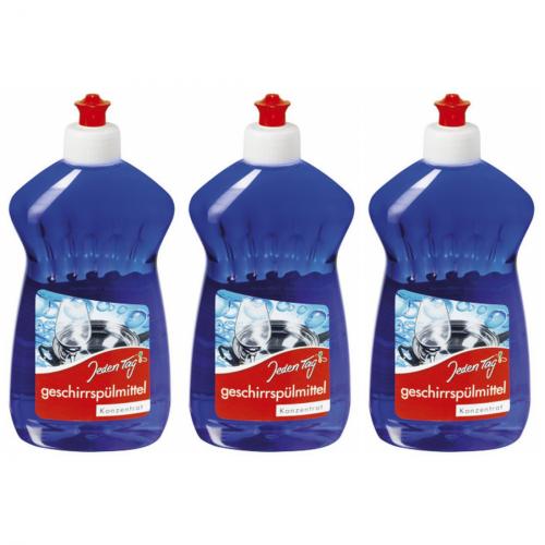 3 x JedenTag Splmittel Konzentrat Geschirrsplmittel 500ml Flasche