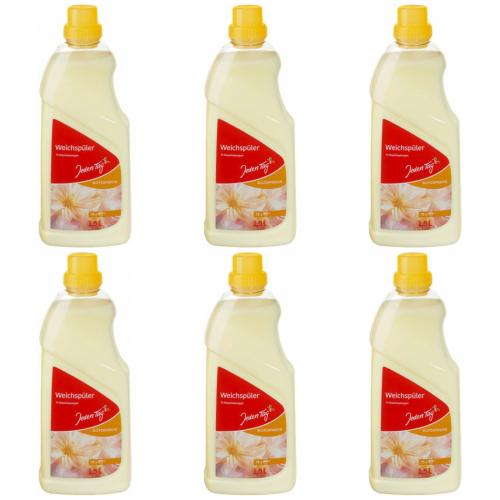 6 x JedenTag Weichspler Bltenfrisch 75 Waschladungen 1,5l Flasche