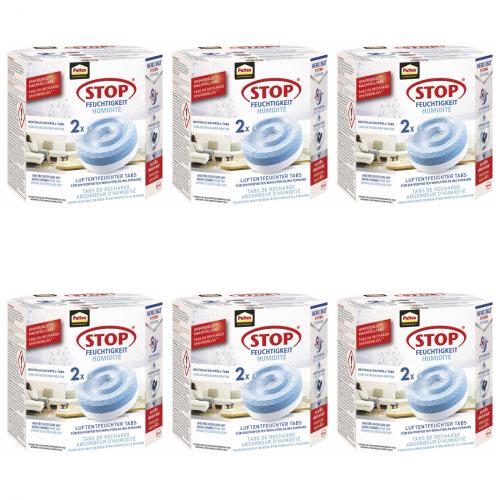 6 x Pattex Nachfllpack fr Aero 360 Luftentfeuchter Nachflltabs 0,9 kg
