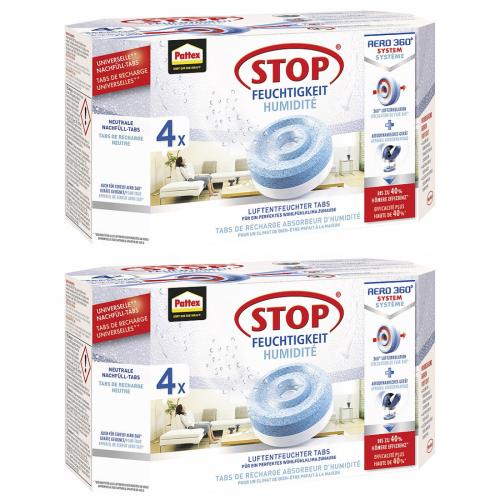 2 x Pattex Nachfllpack fr Aero 360 Luftentfeuchter Nachflltabs 1,8 kg
