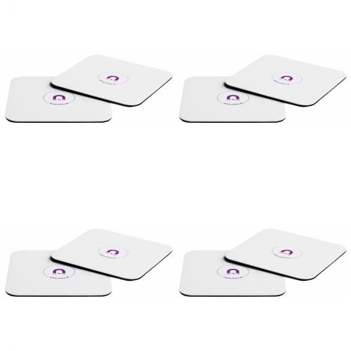 4 x Silwy Untersetzer mit integrierter Metallschicht Rutschfest 2er-Set (R)
