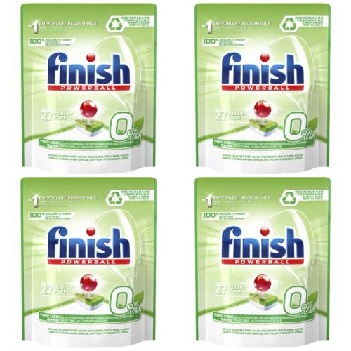4 x Finish Powerball Splmaschinen Tabs All in 1 Tabs 27 Stck