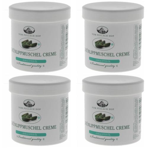 4 x Vom Pullach Hof Grnlippmuschelcreme Perna Canaliculus Creme 250ml